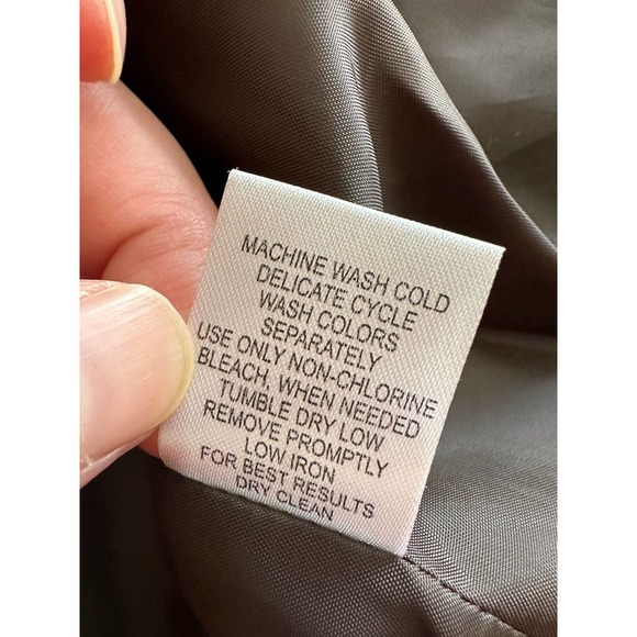 NWT Women Jacket Pants Brown Suit 2pc Set 8 New Washable Dry Clean Work Office - Picture 10 of 14